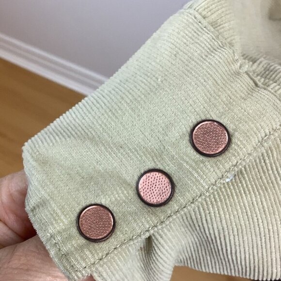 FREE PEOPLE CORDUROY EMBROIDERED HARLEY BUTTON DOWN  WESTERN SHIRT - Picture 8 of 8